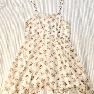 Forever 21 cream floral mini dress